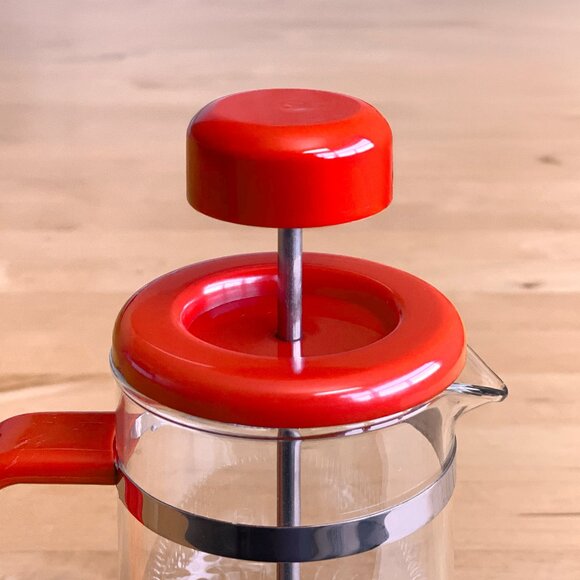 Vintage Classic Bodum Bistro French Press Coffee Maker Red - Picture 4 of 5